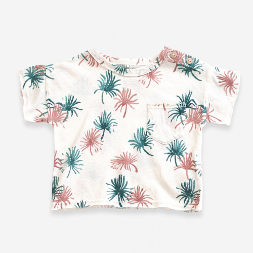 Palm Leaf Print T-Shirt