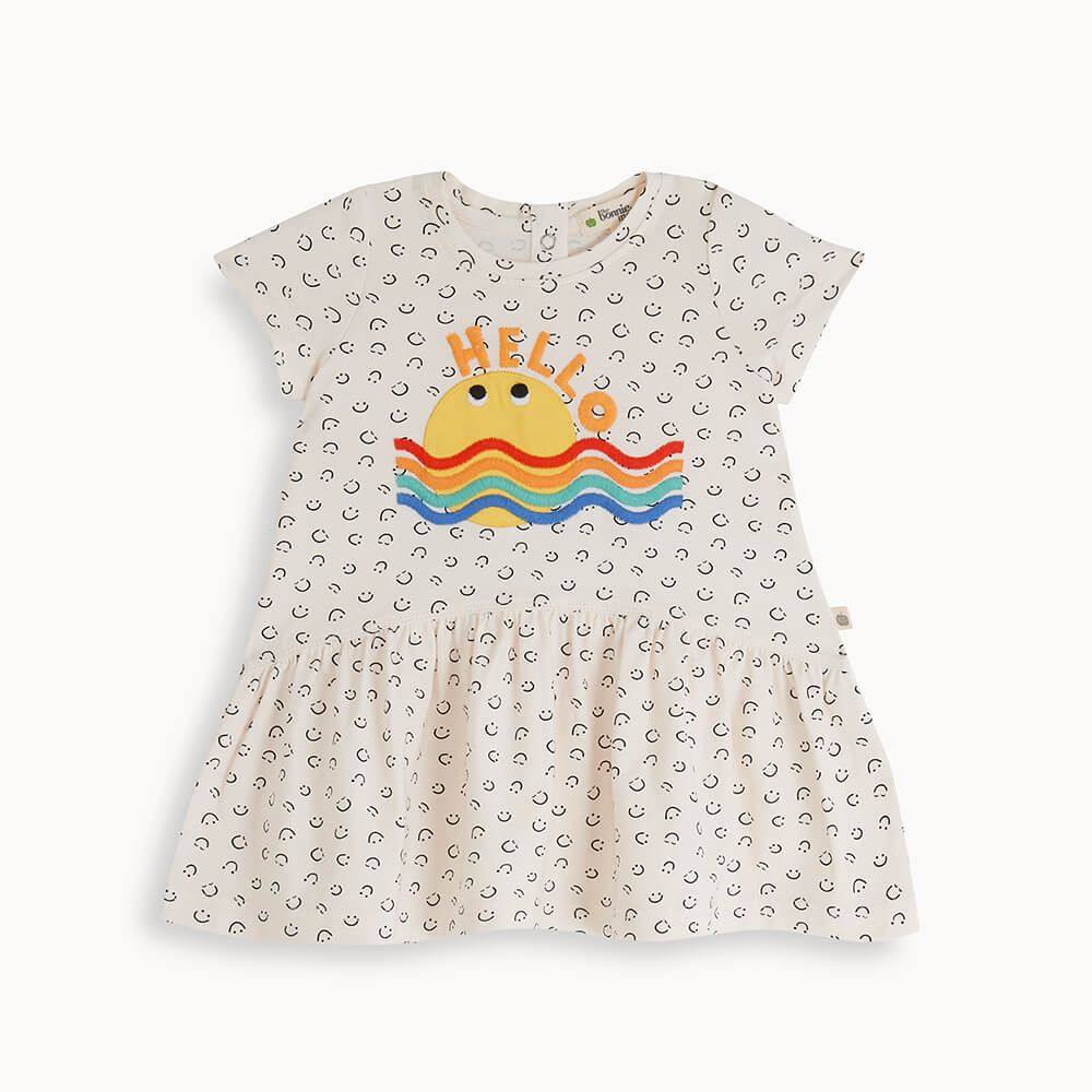 Sunshine Waves Applique Dress