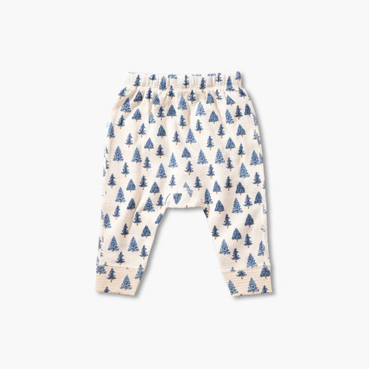 Drop Crotch Waffle Pants, Pine Tree