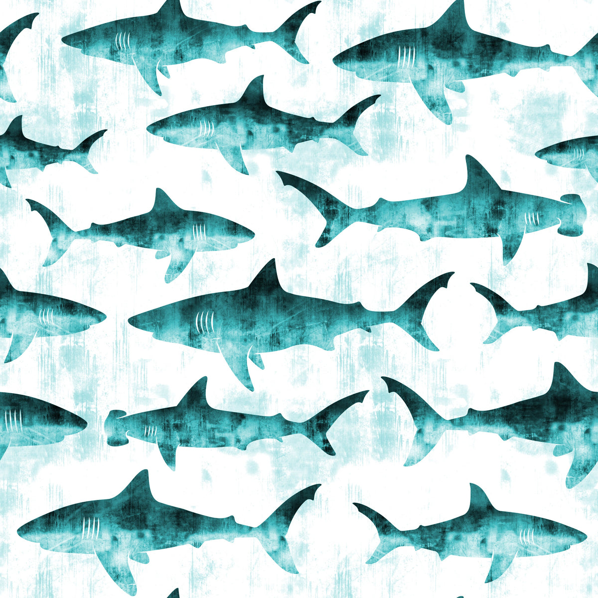 Shark Attack Splash Mat - A Waterproof Catch-All for Highchair Spills and More!