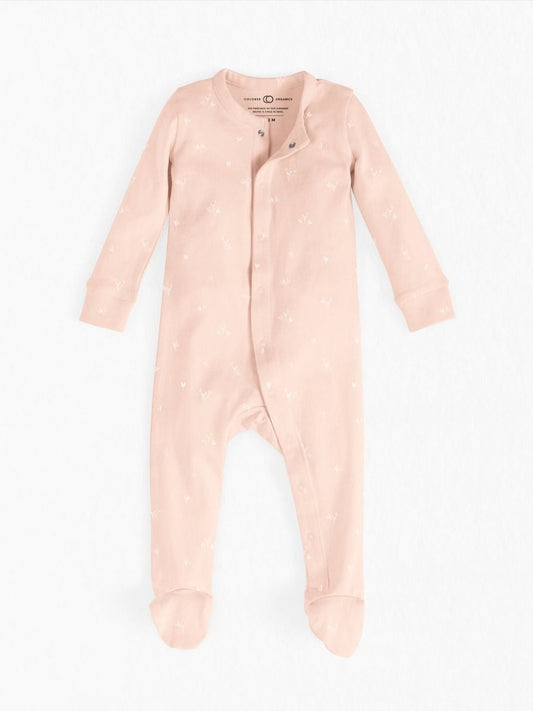 Skylar Long Sleeve Footie, Coral