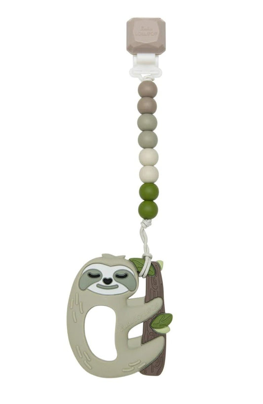 Sloth Silicone Teether with Holder