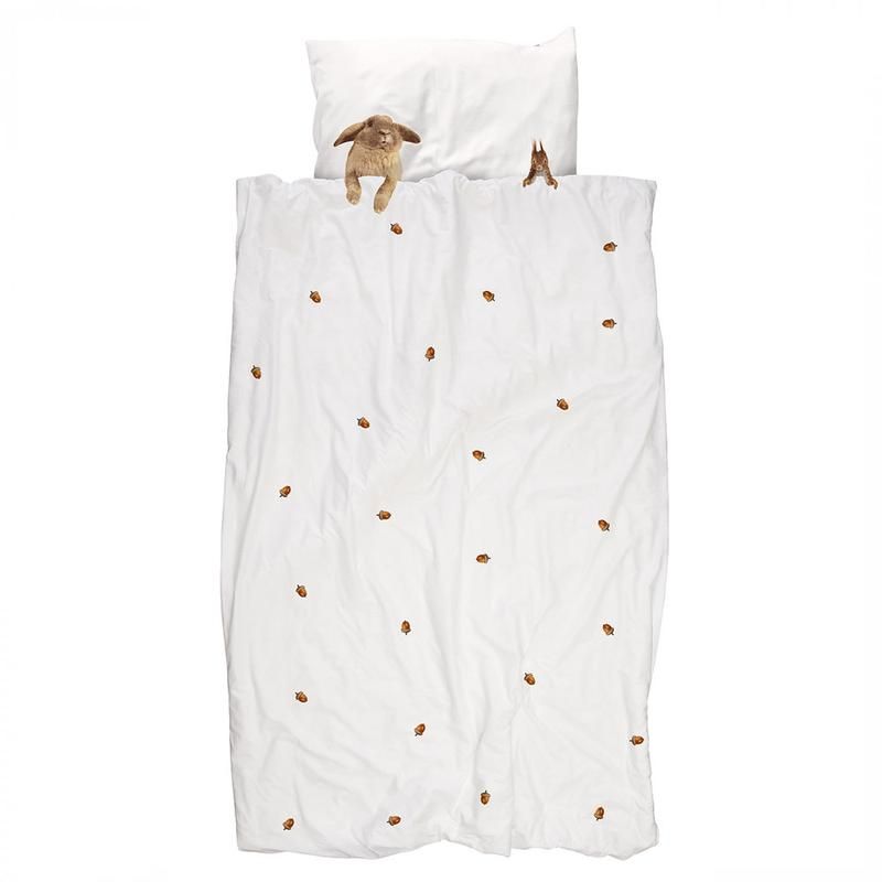 Twin Size Furry Friends Duvet Cover Set