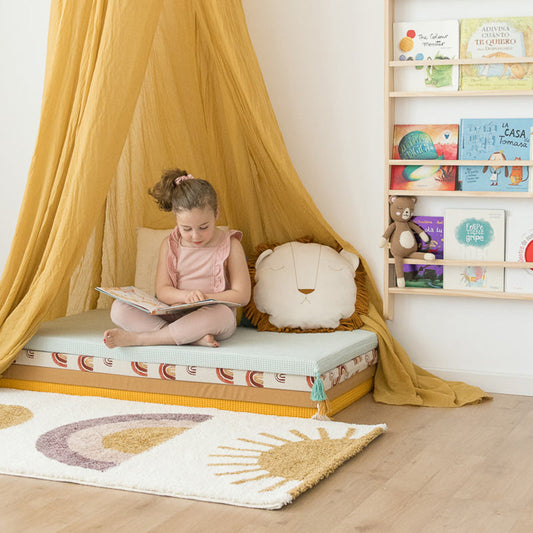 SUNSHINE rainbow girl rug