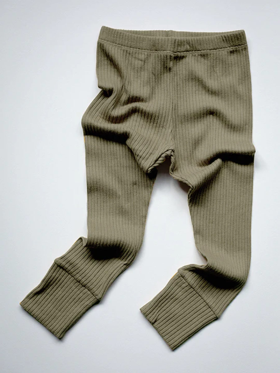 The Ribbed Legging, Sage