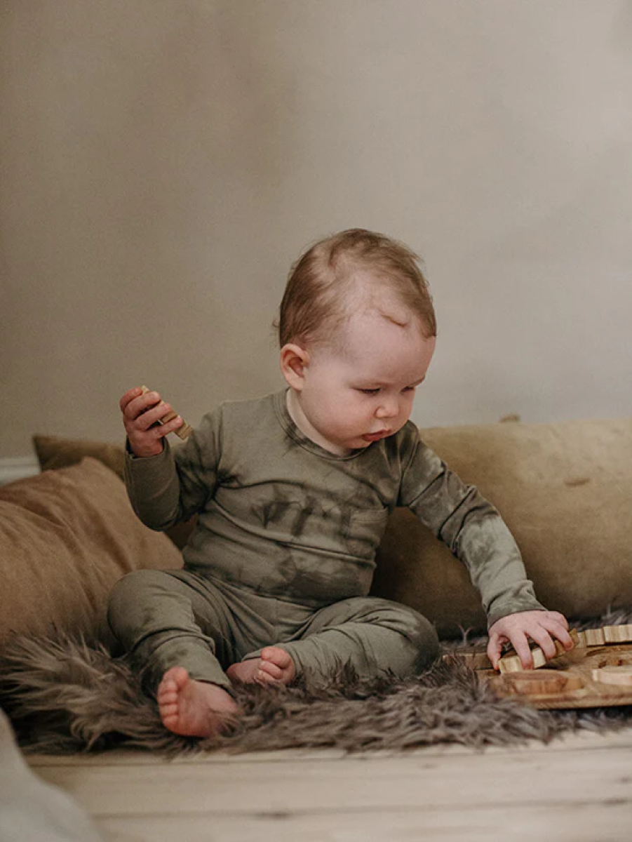 The Tie-Dye Bodysuit, Olive