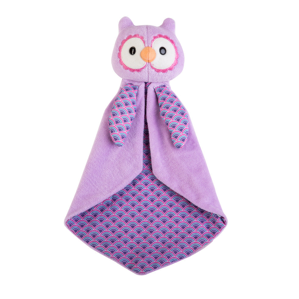 Patterned Blankies - Purple Owl