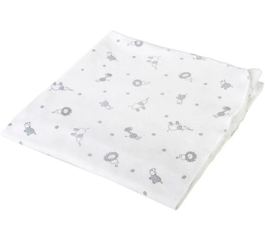 Egyptian Cotton Jungle Print Swaddle Blanket