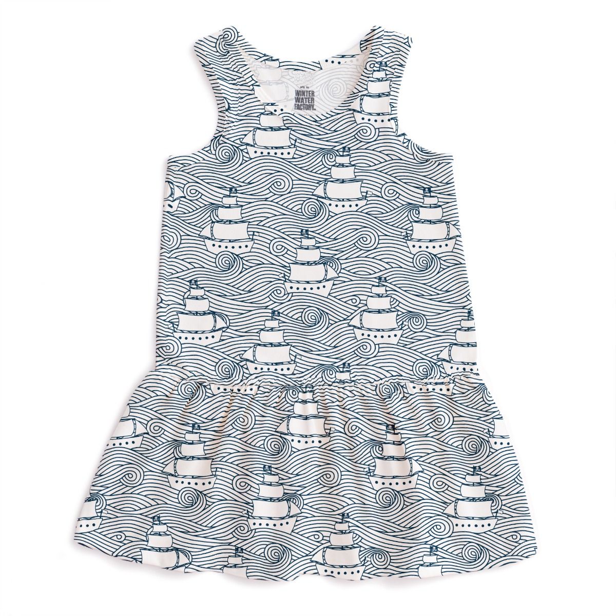 Valencia Dress, High Seas