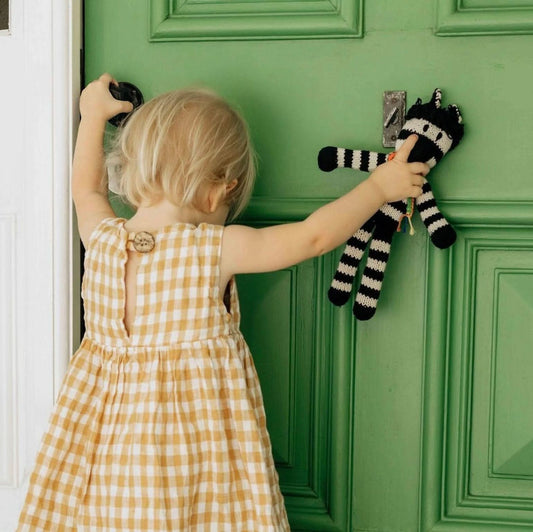 Wool Knit Buddy | Zachary the Zebra