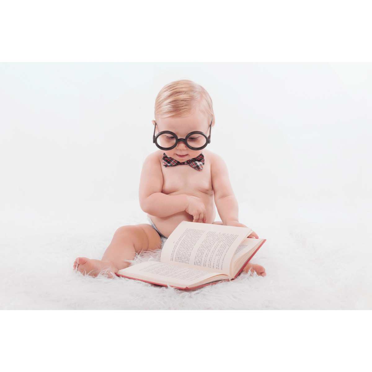 Baby reading Book