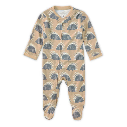 Bamboo Blend Zip Footie - Chill Quill