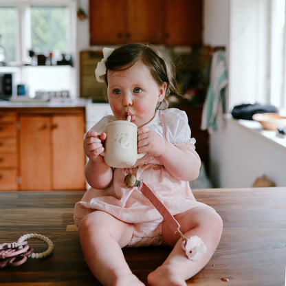 Silicone Training Cup + Straw