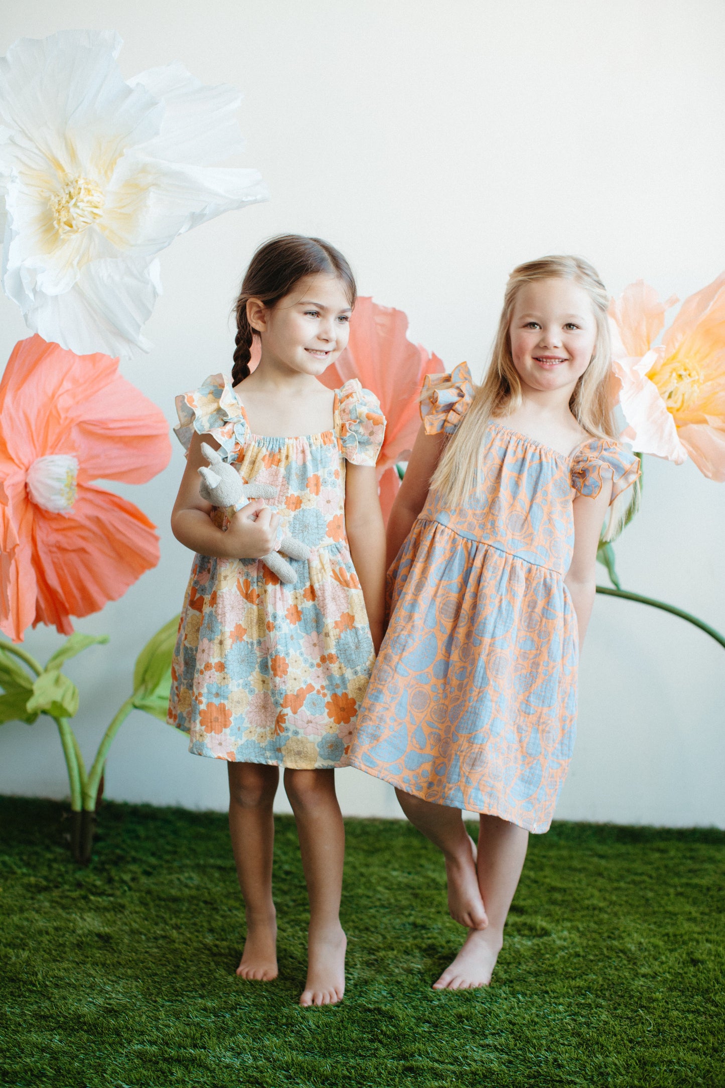 Muslin Flutter Strap Dress - Summer Bounty