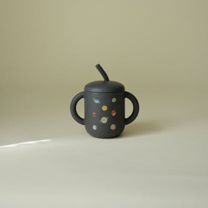 Silicone Training Cup + Straw