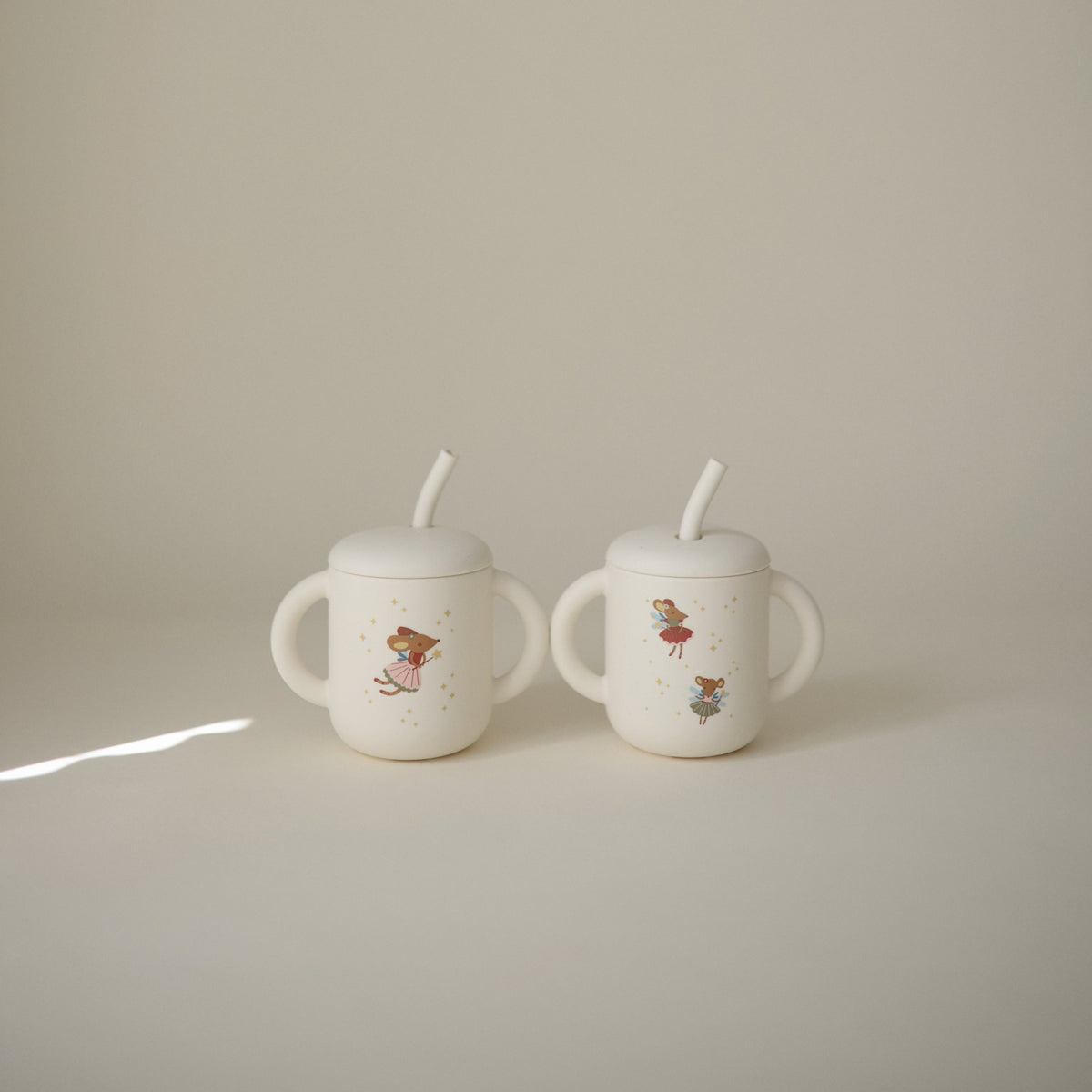 Silicone Training Cup + Straw