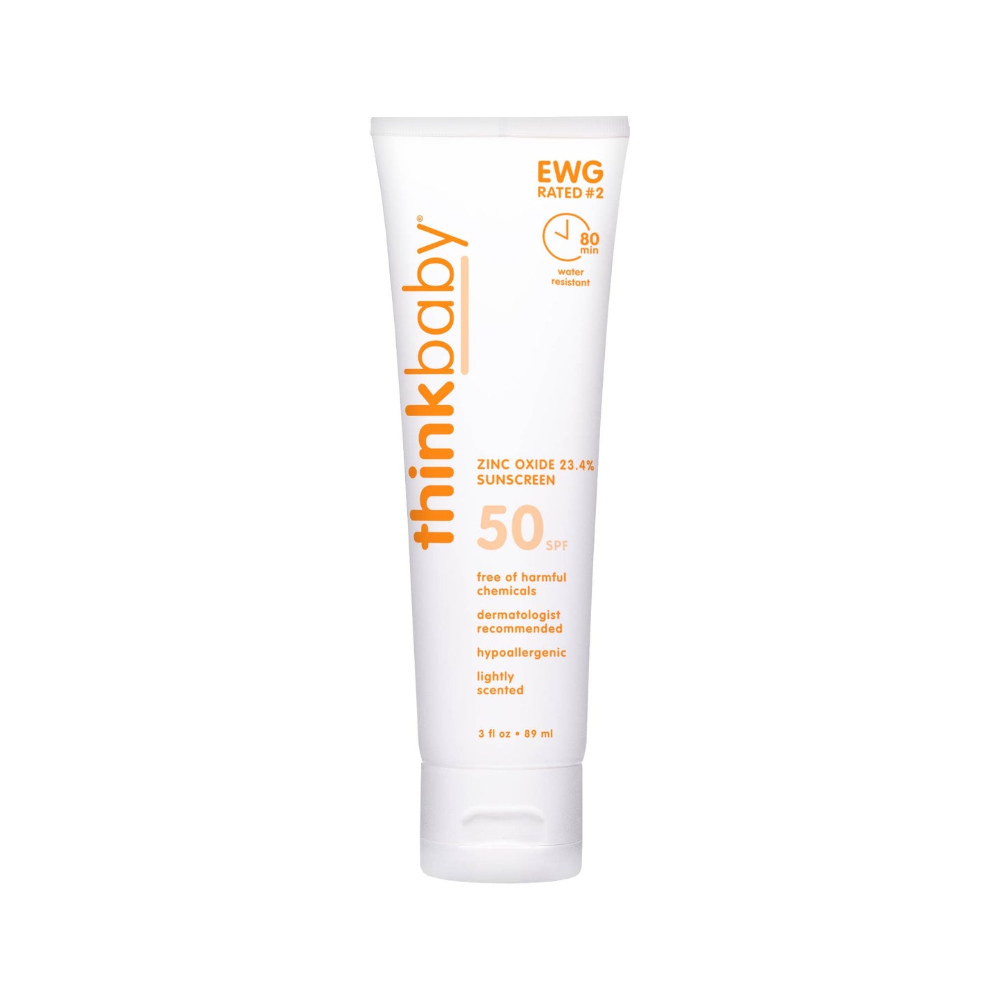 Thinkbaby Safe Sunscreen SPF 50+ (6oz) - Family Size