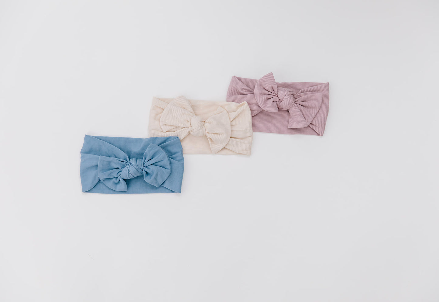 Buttery Soft Knotted Bow Headband, Blush