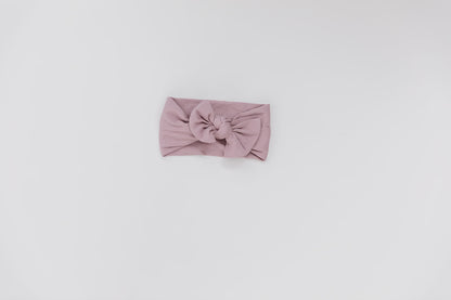 Buttery Soft Knotted Bow Headband, Blush