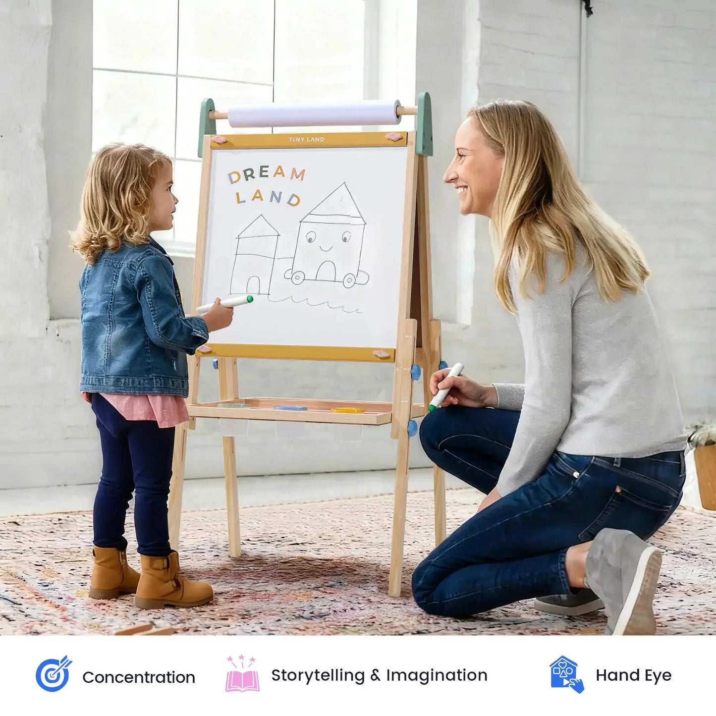 Tiny Land® 3-in-1 Art Easel for Kids