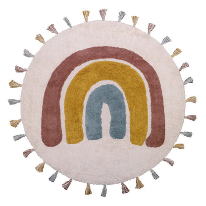 RAINBOW rainbow children's rug with tassels