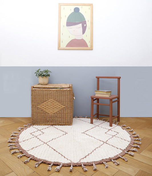 CÔME NATUREL CORK round children's rug