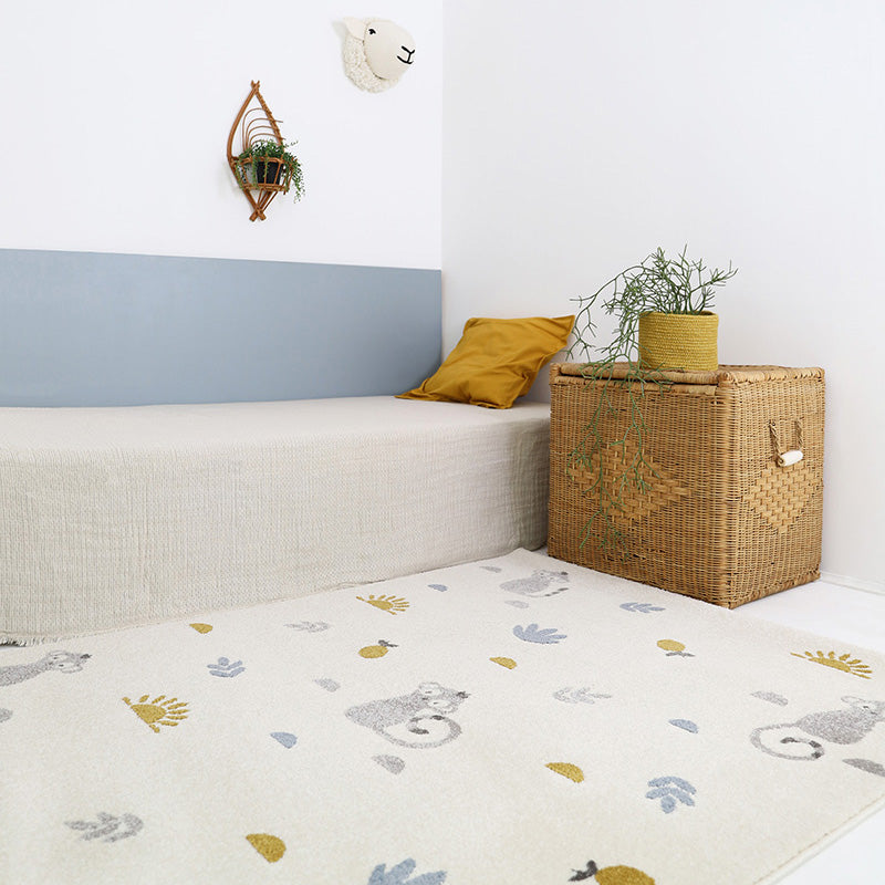 LITTLE WILD MONKEY HONEY M children's rug