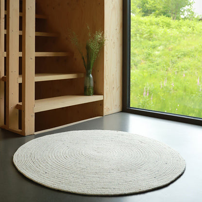 NEETHU NATURAL M felted wool rug
