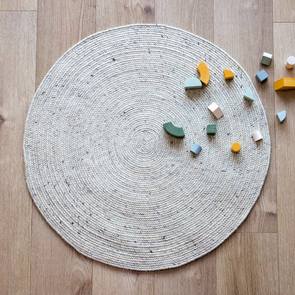 NEETHU NATURAL M felted wool rug