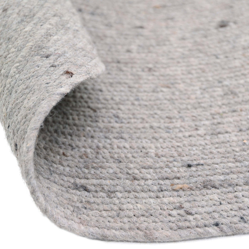 NEETHU GREY S felted wool rug