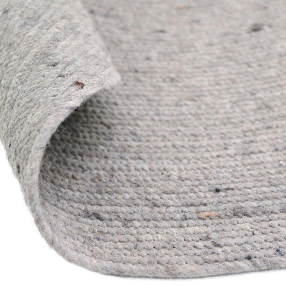 NEETHU GREY S felted wool rug