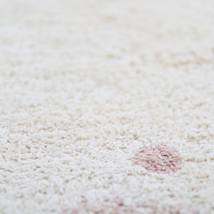 MALLEN round children's rug with polka dots