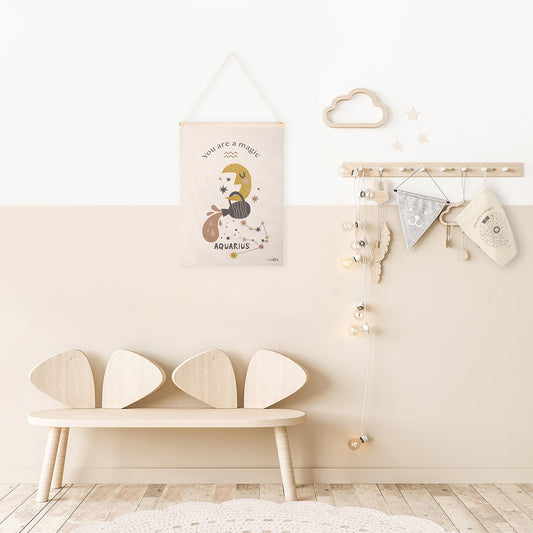 LITTLE AQUARIUS children's wall decoration zodiac sign Aquarius