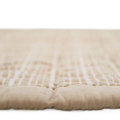 ANNA CARAMEL LAVE reversible baby blanket