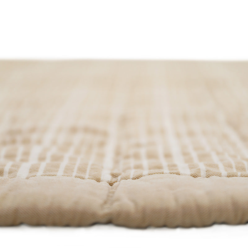 ANNA CARAMEL LAVE M reversible baby blanket