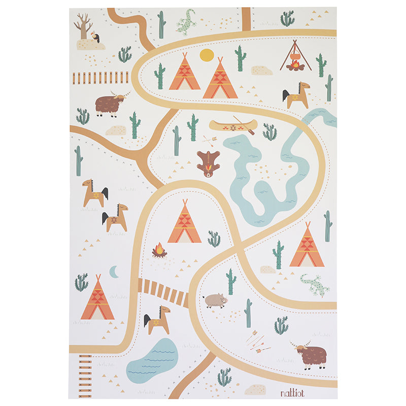 SUPER WESTERN recyclable vinyl playmat
