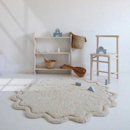 Children's washable cotton mat SWEET APRIL ECRU