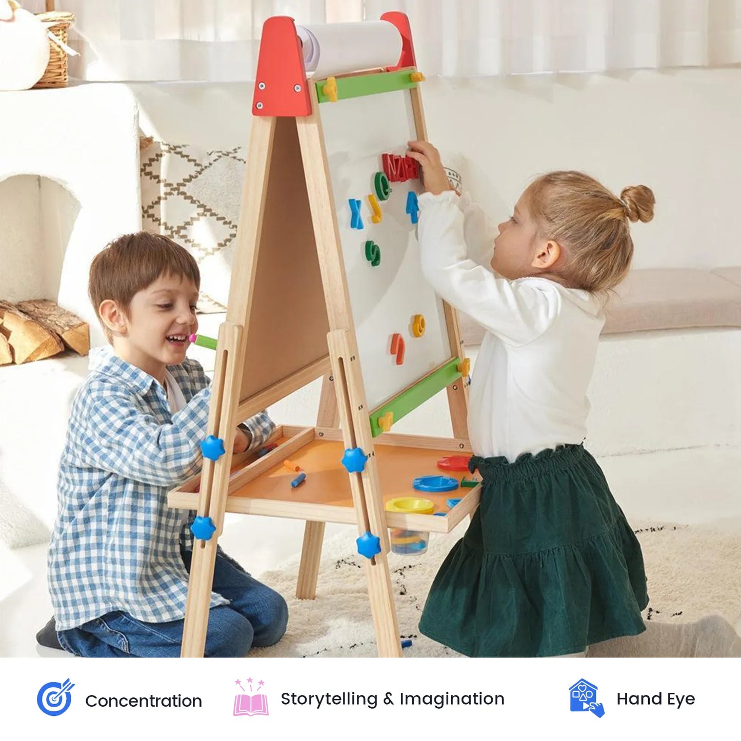 Tiny Land® 3-in-1 Art Easel for Kids