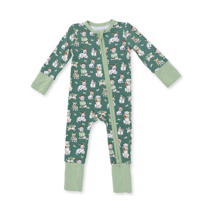 Christmas Dogs Uni - Bamboo - Convertible Romper
