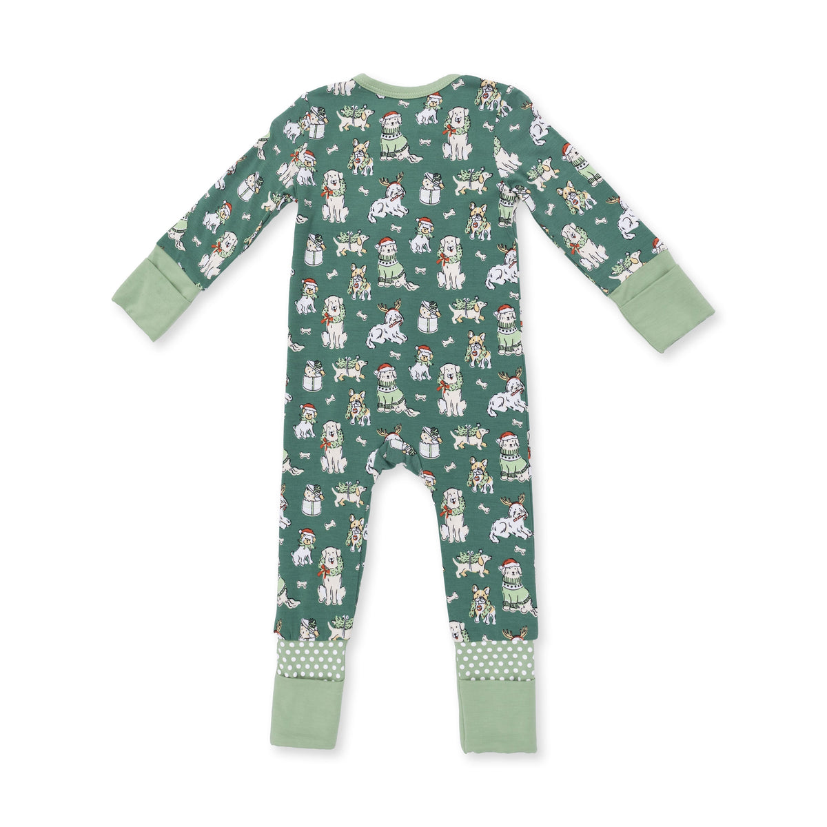 Christmas Dogs Uni - Bamboo - Convertible Romper