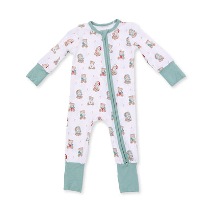 Christmas Teddy Bears Uni - Bamboo - Convertible Romper