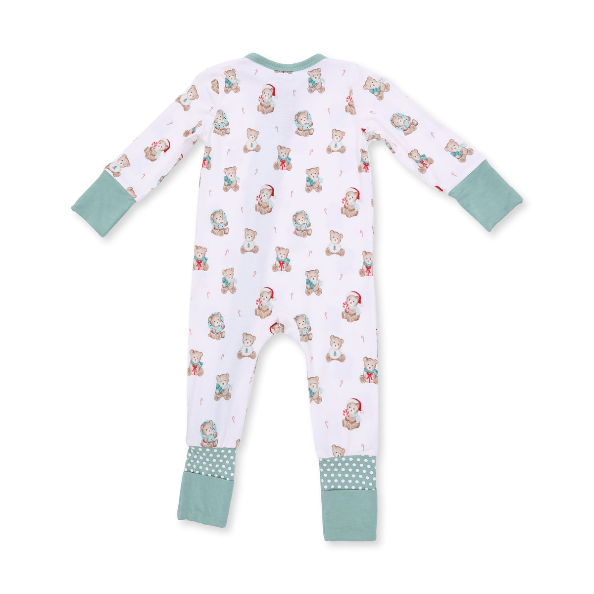 Christmas Teddy Bears Uni - Bamboo - Convertible Romper