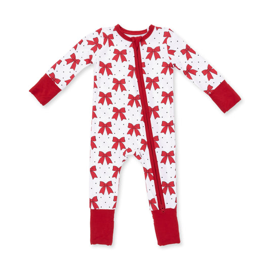 Festive Bows - Bamboo - Convertible Romper