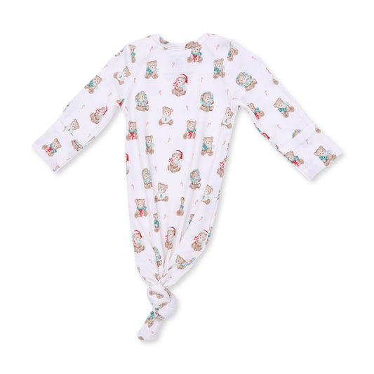 Christmas Teddy Bears Uni - Bamboo - Knotted Gown and Knotted Hat
