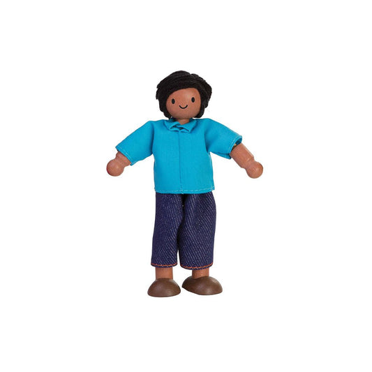 Dad Dollhouse Figure  - Medium Skin Tone