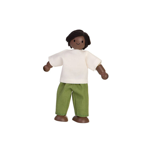 Dad Dollhouse Figure  - Dark Skin Tone