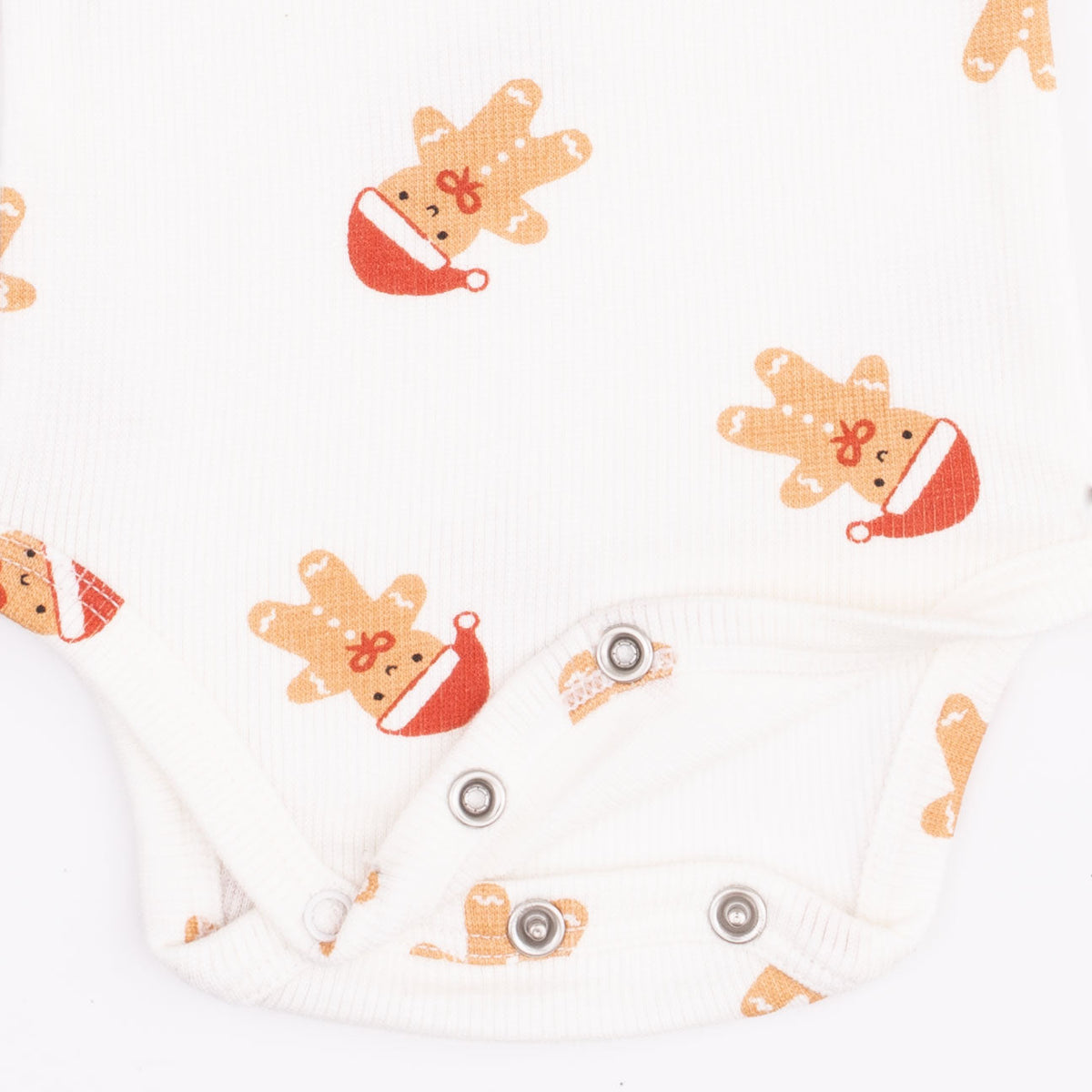 Simple Gingerbread - Ribbed - Long Sleeve Bodysuit
