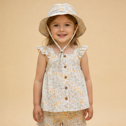 Organic Bucket Sun Hat - Bloomfield