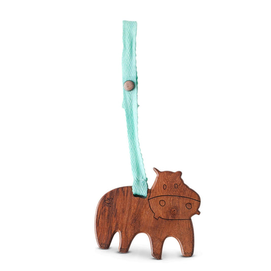 wood stroller toy | henry the hippo