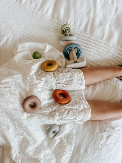 Silicone Ring Stacking Toy – 10pc| LYTL®️